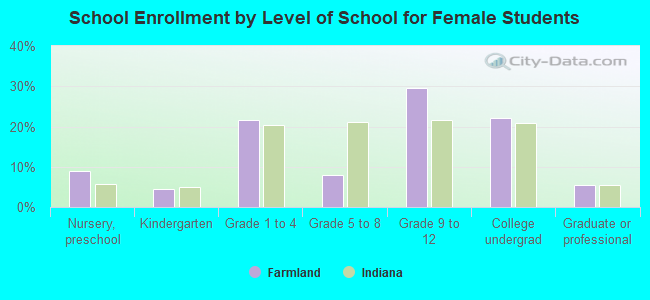 School Enrollment by Level of School for Female Students