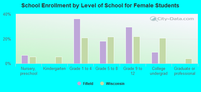 School Enrollment by Level of School for Female Students