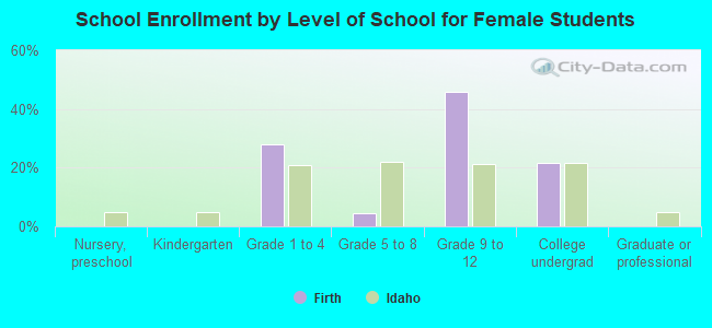 School Enrollment by Level of School for Female Students