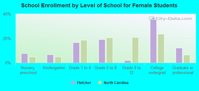 School Enrollment by Level of School for Female Students