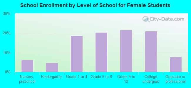 School Enrollment by Level of School for Female Students