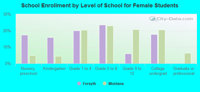 School Enrollment by Level of School for Female Students