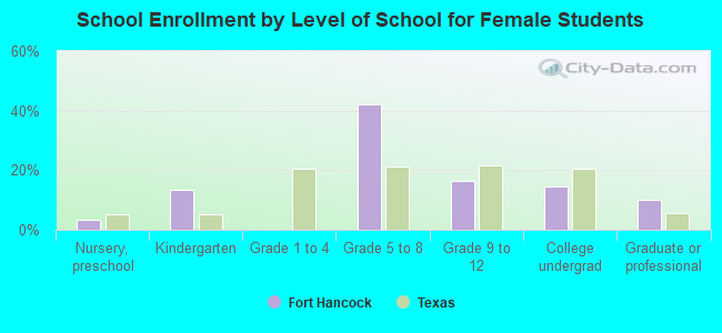 School Enrollment by Level of School for Female Students