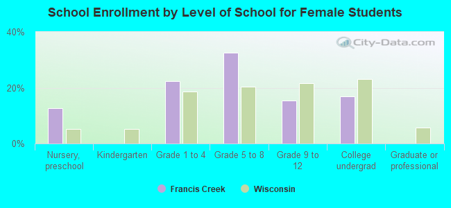 School Enrollment by Level of School for Female Students