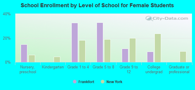 School Enrollment by Level of School for Female Students