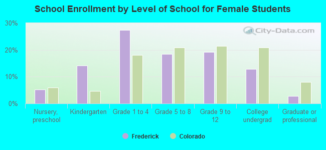 School Enrollment by Level of School for Female Students