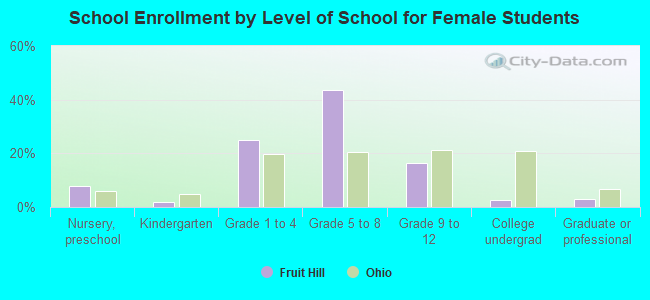 School Enrollment by Level of School for Female Students