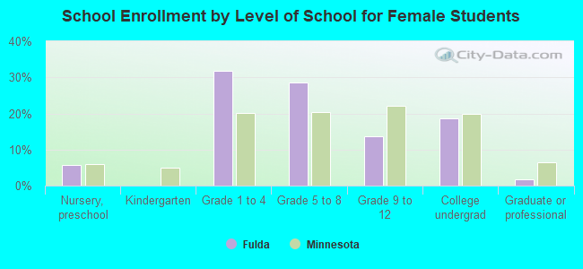 School Enrollment by Level of School for Female Students