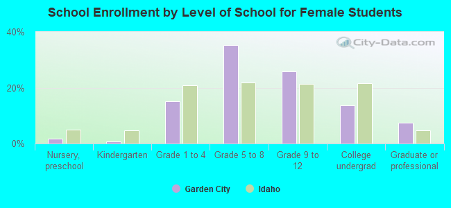 School Enrollment by Level of School for Female Students