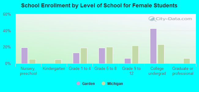 School Enrollment by Level of School for Female Students