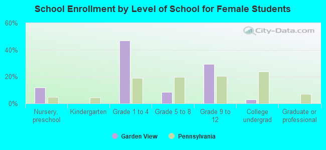 School Enrollment by Level of School for Female Students