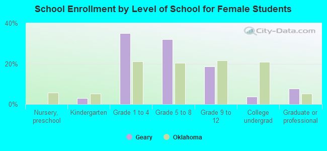 School Enrollment by Level of School for Female Students