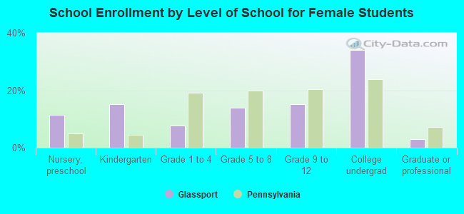 School Enrollment by Level of School for Female Students