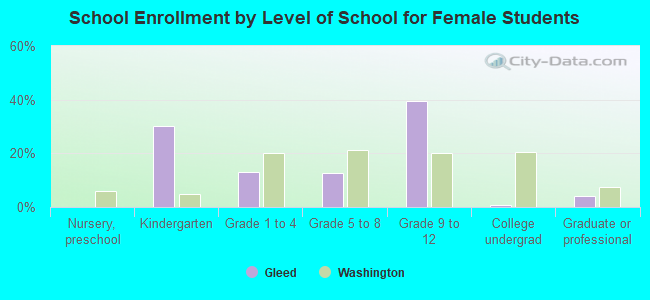 School Enrollment by Level of School for Female Students