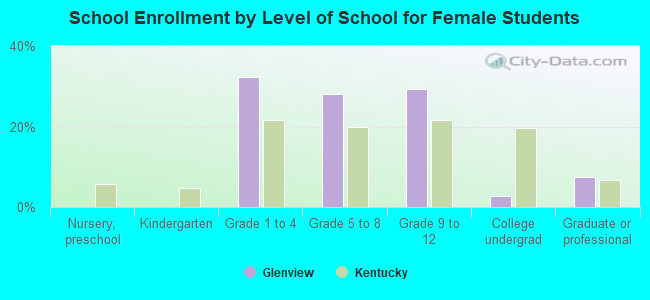 School Enrollment by Level of School for Female Students