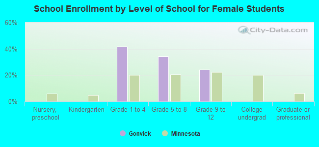 School Enrollment by Level of School for Female Students