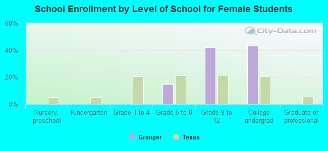 School Enrollment by Level of School for Female Students