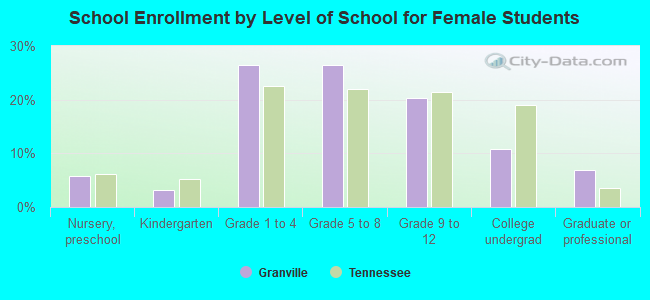 School Enrollment by Level of School for Female Students