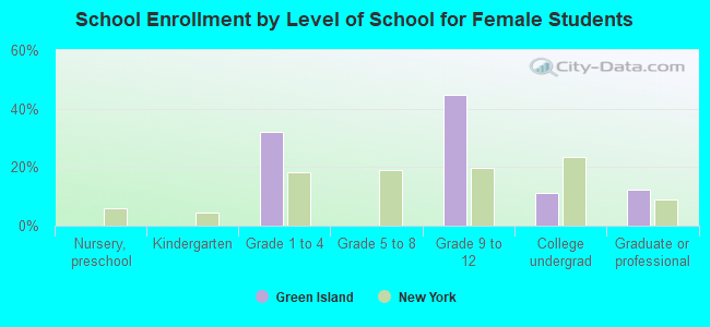 School Enrollment by Level of School for Female Students