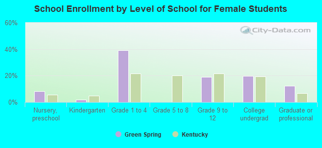 School Enrollment by Level of School for Female Students