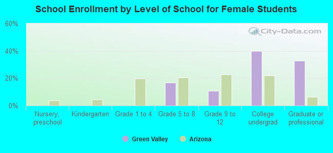 School Enrollment by Level of School for Female Students