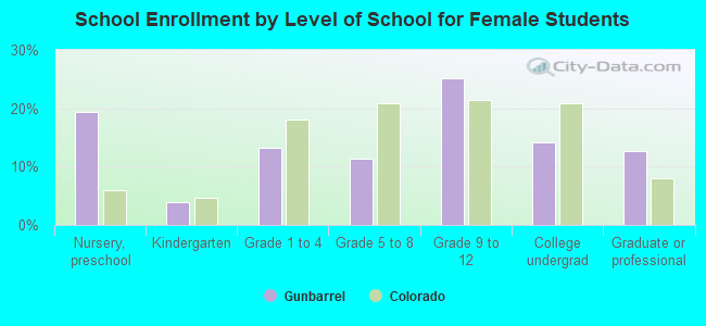 School Enrollment by Level of School for Female Students