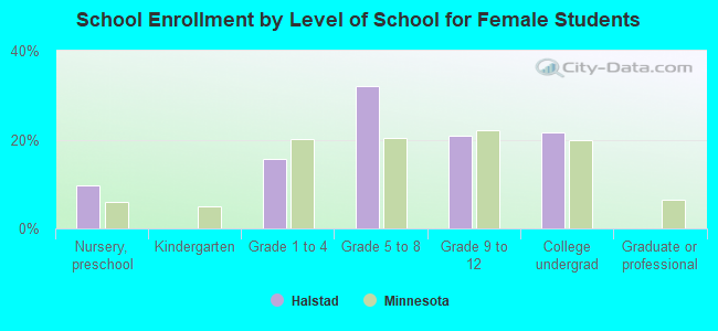 School Enrollment by Level of School for Female Students