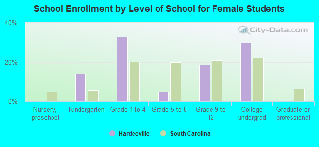 School Enrollment by Level of School for Female Students