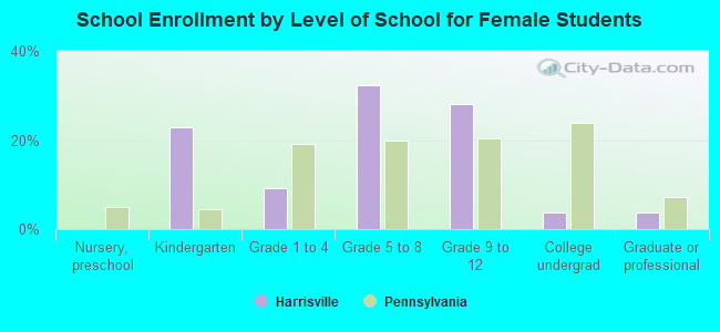 School Enrollment by Level of School for Female Students