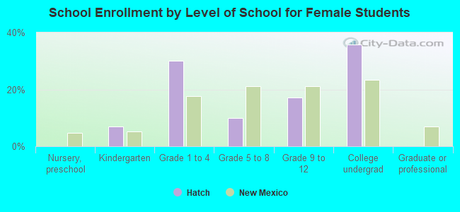 School Enrollment by Level of School for Female Students