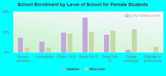 School Enrollment by Level of School for Female Students