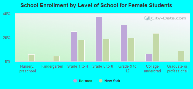 School Enrollment by Level of School for Female Students