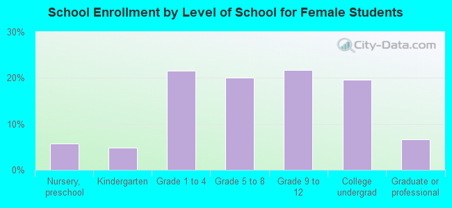 School Enrollment by Level of School for Female Students