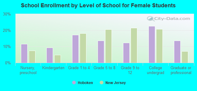 School Enrollment by Level of School for Female Students