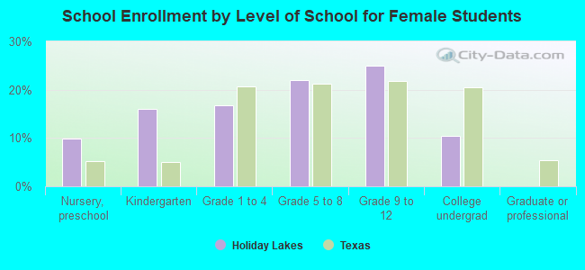 School Enrollment by Level of School for Female Students