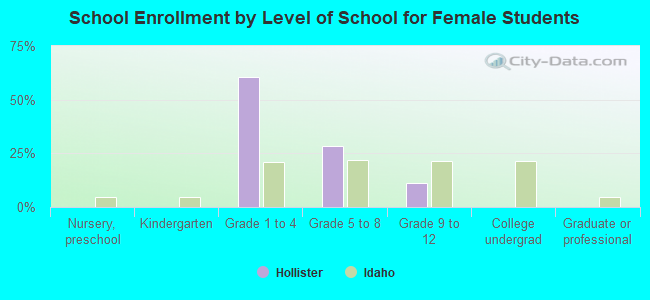 School Enrollment by Level of School for Female Students