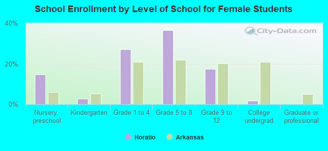 School Enrollment by Level of School for Female Students