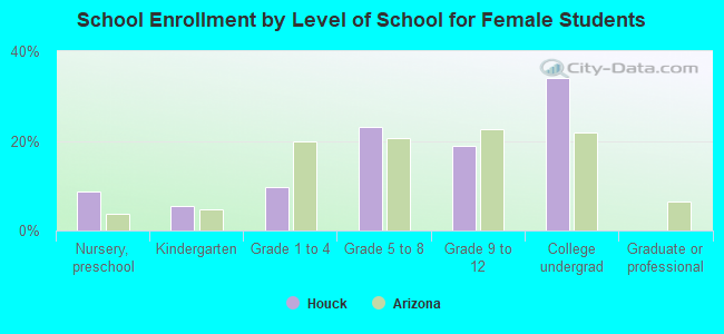 School Enrollment by Level of School for Female Students