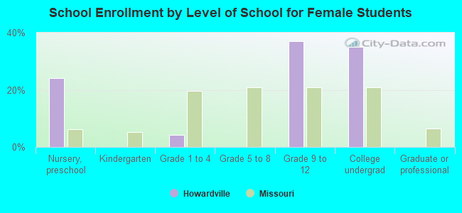 School Enrollment by Level of School for Female Students