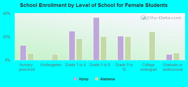 School Enrollment by Level of School for Female Students