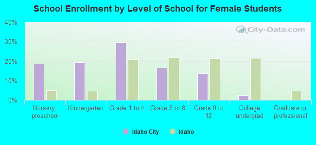 School Enrollment by Level of School for Female Students