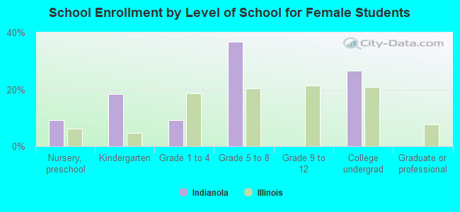 School Enrollment by Level of School for Female Students