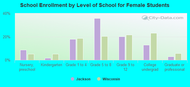 School Enrollment by Level of School for Female Students