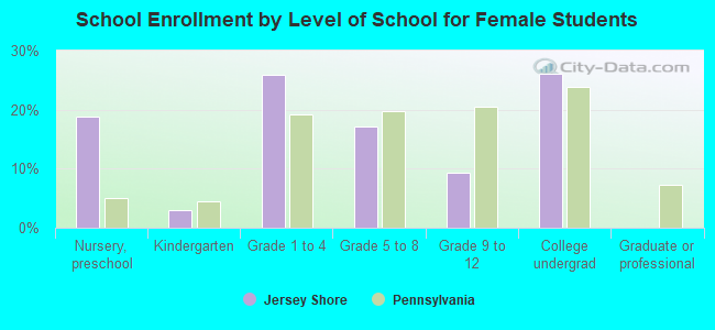 School Enrollment by Level of School for Female Students