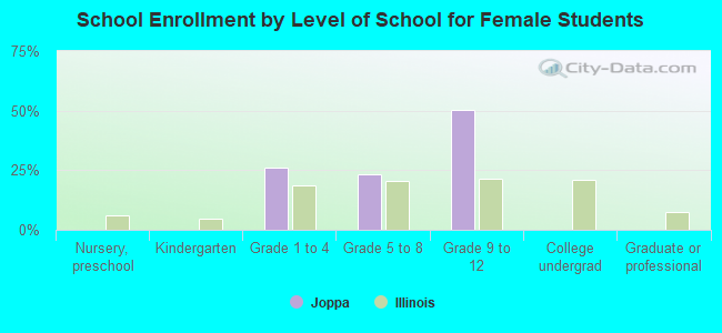 School Enrollment by Level of School for Female Students