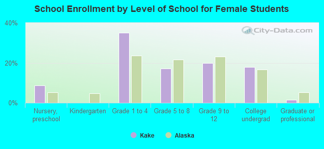 School Enrollment by Level of School for Female Students