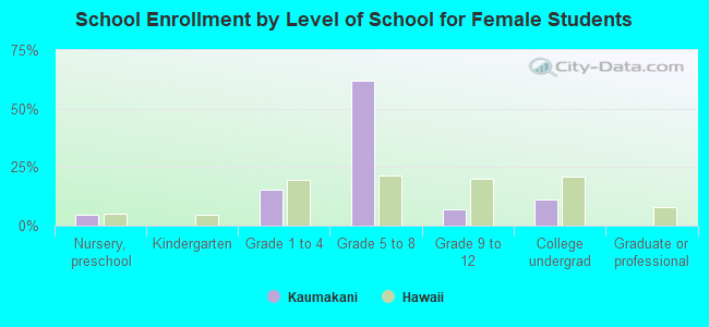 School Enrollment by Level of School for Female Students