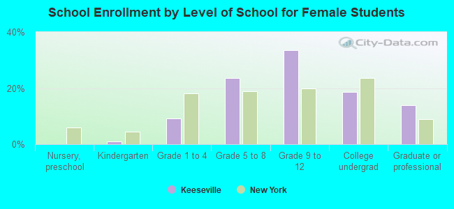 School Enrollment by Level of School for Female Students