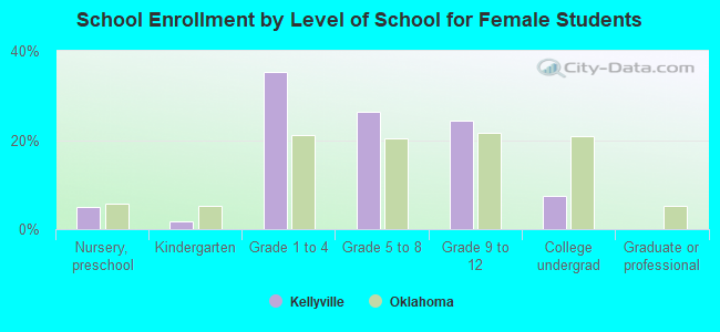 School Enrollment by Level of School for Female Students