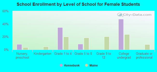 School Enrollment by Level of School for Female Students